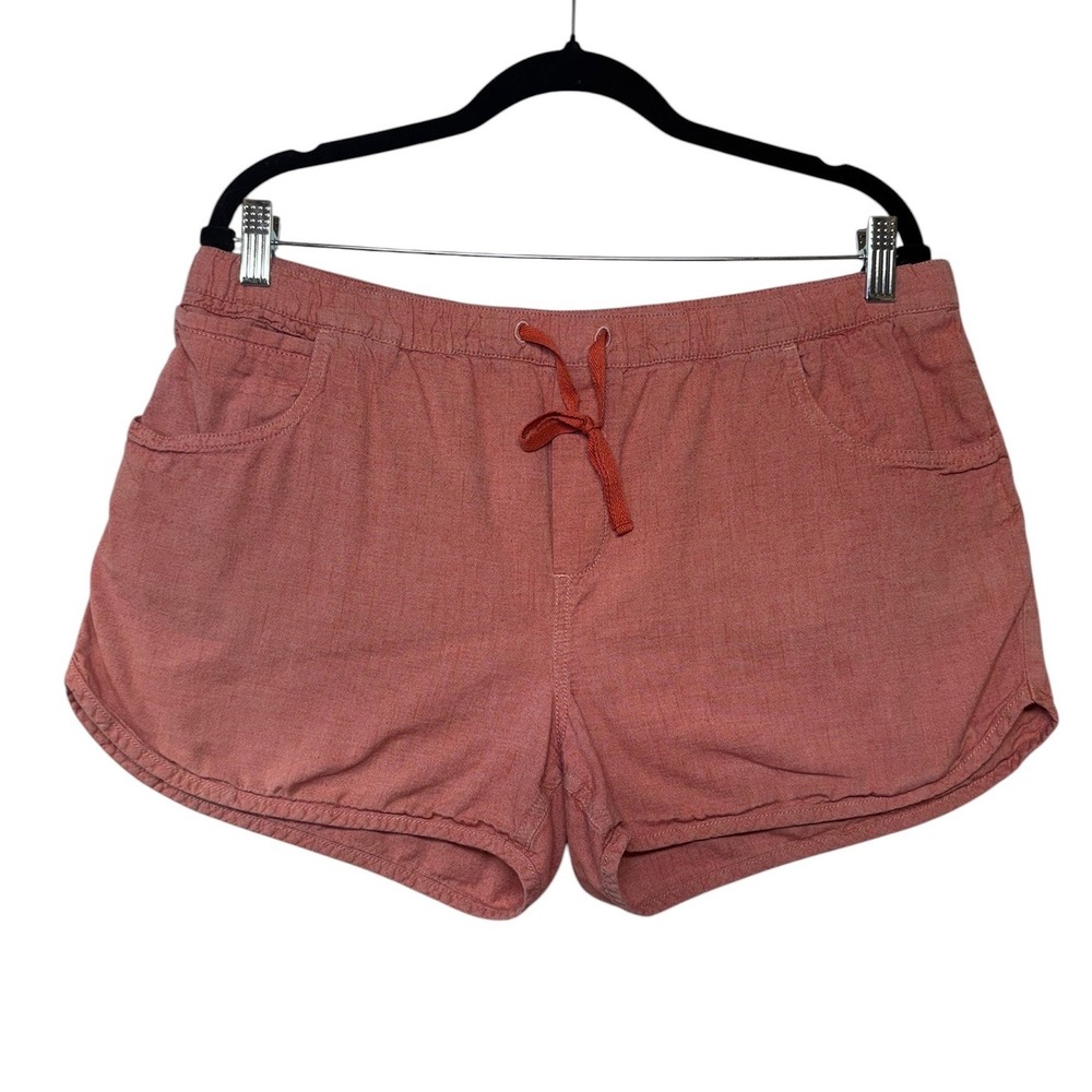 Toad&Co Rust Pink Drawstring Cotton Shorts